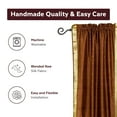 thumbnail image 4 of Lined-Brown Rod Pocket  Sheer Sari Curtain Drape Panel   - 60W x 120L - Pair, 4 of 4
