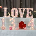 thumbnail image 5 of CNKOO Warm White Alphabet Light Led Letter Light Sparkling Led Glitter Alphabet Sign Hanging Hole Night Light for Party Wedding, 5 of 5