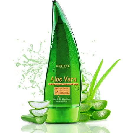 Cenizas 99% Pure Paraben Free Aloe Vera Gel Multipurpose for Skin and Hair, (Best Aloe Vera Gel For Hair)