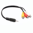 thumbnail image 1 of Klonfd Female Jack Male Stereo Cord To Mini Audio Adapter AV M/F 35mm Video 3RCA, 1 of 3
