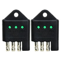 LITINKIMI Trailer Harness Tester Plug and Play Design Black 2Pcs