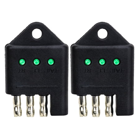 LITINKIMI Trailer Harness Tester Plug and Play Design Black 2Pcs