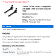 thumbnail image 2 of Tie Rod End Set 2 Piece - Compatible with 2002 - 2006 Chevy Avalanche 1500 2003 2004 2005, 2 of 2