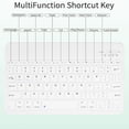 thumbnail image 6 of Detachable Bluetooth Keyboard Cover for iPad 11 Gen A16 11" 2025 / iPad 10 Gen 10.9" 2022, Slim Folio Case with Apple Pencil Slot,Dark Green, 6 of 8