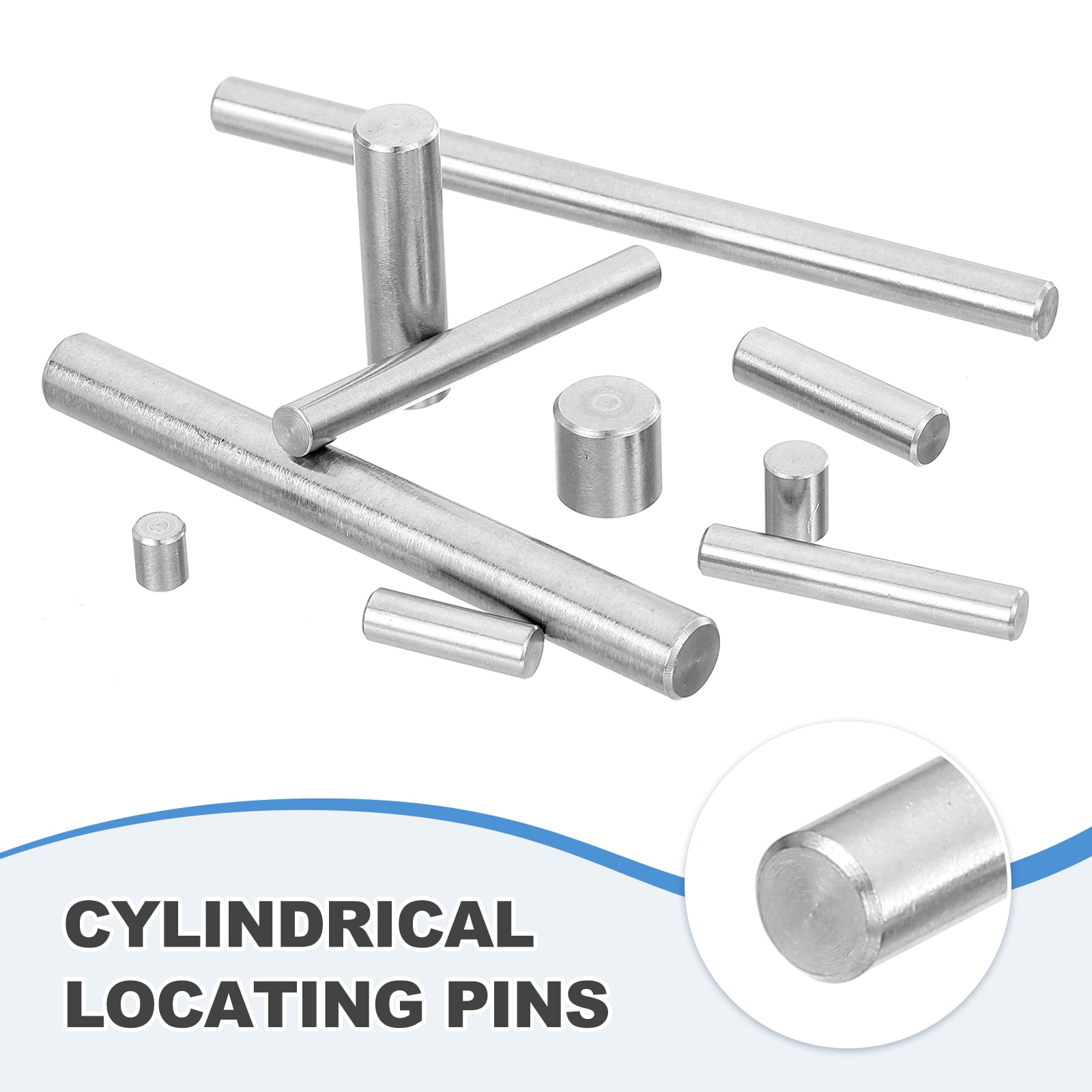 55Pcs Dowel Pin 5mm x 40mm Shelf Support Pin 304 Stainless Steel