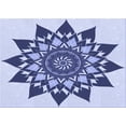 thumbnail image 1 of Ahgly Company Indoor Rectangle Patterned Heavenly Blue Area Rugs, 2' x 4', 1 of 6