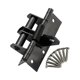 thumbnail image 3 of Bisagra de puerta de cierre automático, resistente, con tornillos, herrajes ajustables automáticos Negro, 3 of 7