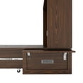 thumbnail image 5 of ModMakers Murphy Bed Cabinet, Queen Foldable Bed Chest with Drawers for Bed Room, Modern 2 in 1 Convertible Chest Bed with USB and Charging Ports for Adult, Easy Assembly, Brown, 5 of 8