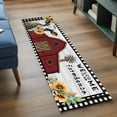 thumbnail image 3 of Runner Rug 2'x6', Farm Cow Washable Non-Slip Hallway Runner Rugs, Country Cabin Red Barn Animals Sunflowers Plaid Bedside Rugs Floor Mats Carpet Runners for Kitchen Bathroom Laundry Room, 3 of 8