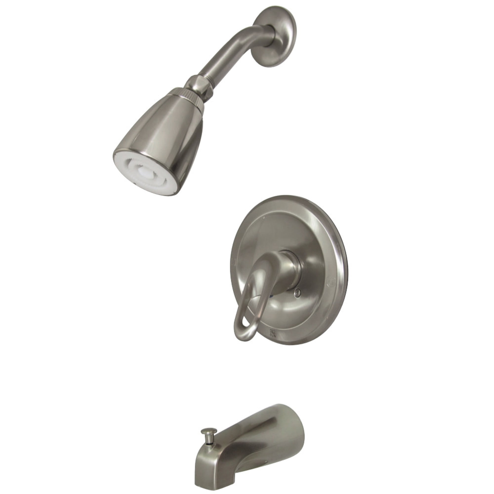 Kingston Brass KB538LP Tub and Shower Faucet, Brushed Nickel Walmart