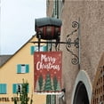 thumbnail image 6 of Merry Christmas Garden Flag Double Sided Polyester Outdoor Decorative Yard Banner with Pine Trees Gold Stars Snowflakes Design 12.5 x 18 Inch for Holiday Lawn Patio Home Decor#23691, 6 of 6