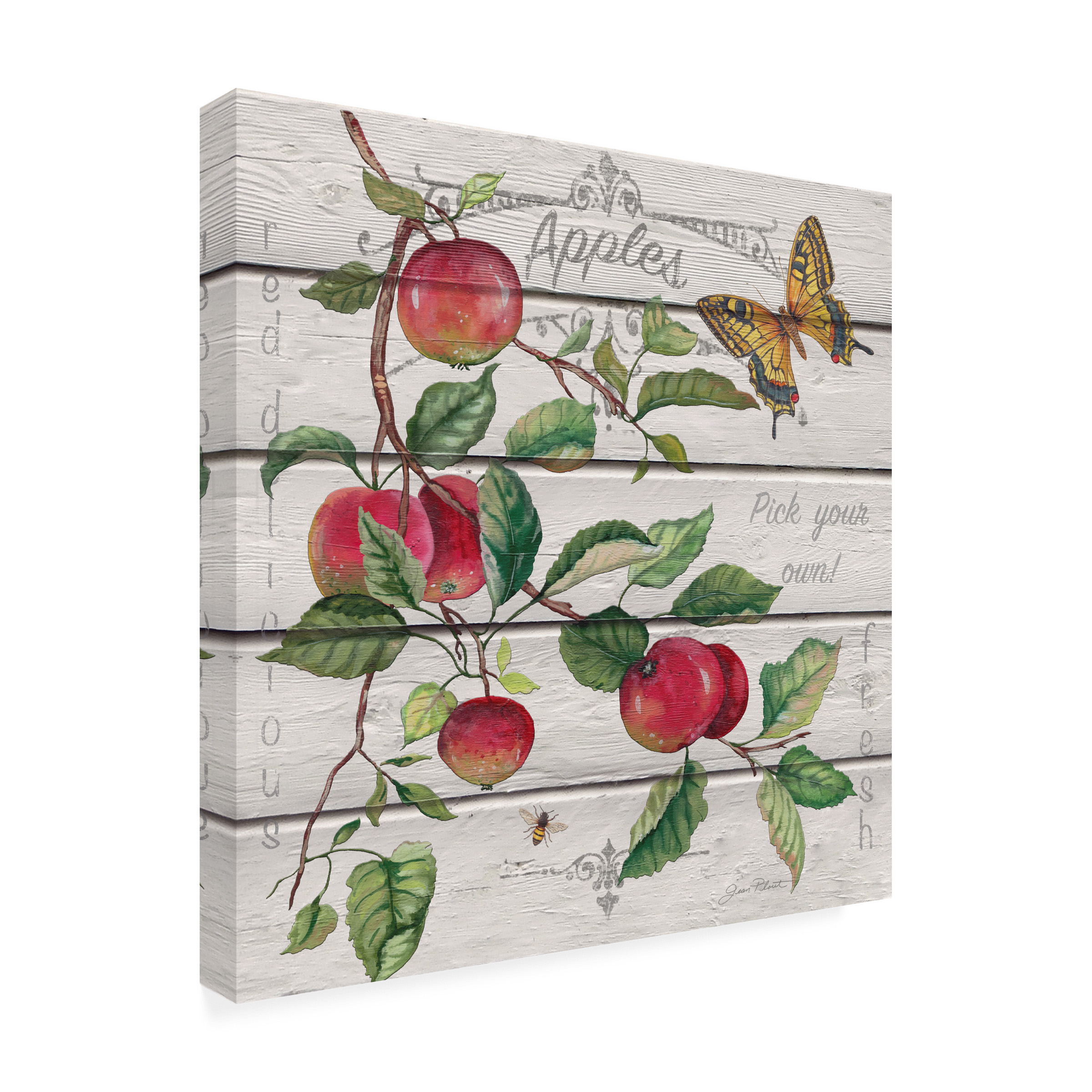 Trademark Fine Art 'Red Delicious Apples' Canvas Art by Jean Plout