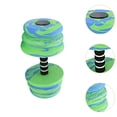 thumbnail image 6 of QccHieUs Aquatic Dumbbell EVA Float Dumbbell Pool Fitness Pool Resistance Aquatic Weights Blue Green, 6 of 9