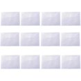 thumbnail image 1 of 12 Pcs A4 Plastic Envelopes Waterproof Clear Document Snap File Folders Tutorial Organizer Pouch Bag School Office Supplies Clear, 1 of 9