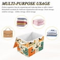 thumbnail image 6 of Yayeee Collapsible Cube Storage Bin with Lid Fabric Closet Decorative Basket with Handles, Black Cats Reading, 6 of 7