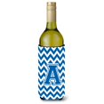 thumbnail image 1 of Botella aislante de bebidas Chevron azul y blanco Hugger CJ1056-ALITERK Caroline's Treasures, 1 of 1