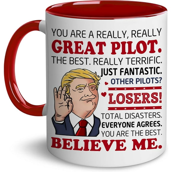 HZXC-Pilot Gifts - Pilots Mug - Best Pilot Ever Coffee Mug - Birthday Gift For Pilots Aviation Men - Gifts For Dad, Brother, Husband, Son, Grandpa, Uncle, Friend - Christmas Gift For Men