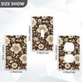 thumbnail image 7 of Yayeee Blank Wall Plate Cover 1-Gang 4.5"x2.7" Home Unused Decorative Outlet, Brown Floral, 7 of 7
