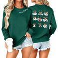 thumbnail image 4 of WXLWZYWL Women's Christmas Graphic Sweatshirt Fall Winter Crewneck Long Sleeve Holiday Pullover Loose Fit Warm Sweatshirts, 4 of 6