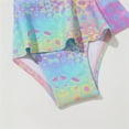 thumbnail image 4 of WOYY Little Girls Ruffle Tankini Swimsuit with Long Sleeve Rashguard Bathing Suit,3-Piece, 4 of 5