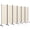 Beige, variant on Costway 6-Panel Folding Room Divider 6FT Rolling Privacy Screen with Lockable Wheels Grey