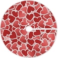 thumbnail image 1 of FMSHPON Valentine's Day Mother's Day Red Heart Love Xmas Christmas Tree Skirt Stand Mat for Holiday Party Decoration Indoor Outdoor 36 inches, 1 of 6