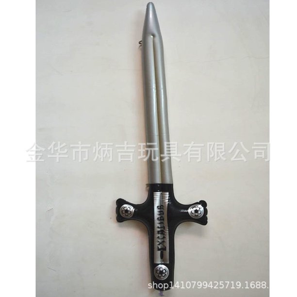 现货销售充气宝剑 80CM儿童玩具刀 PVC宝剑 儿童仿真刀剑玩具as the picture Deng Xun unisex