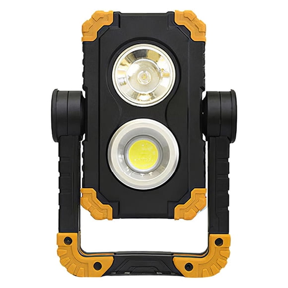 Naiovety Luz de emergencia COB, luz de trabajo LED, linterna de mano de luz fuerte con fuente de luz COB doble, soporte giratorio para exteriores Iluminación novedosa Naiovety HA022035-00