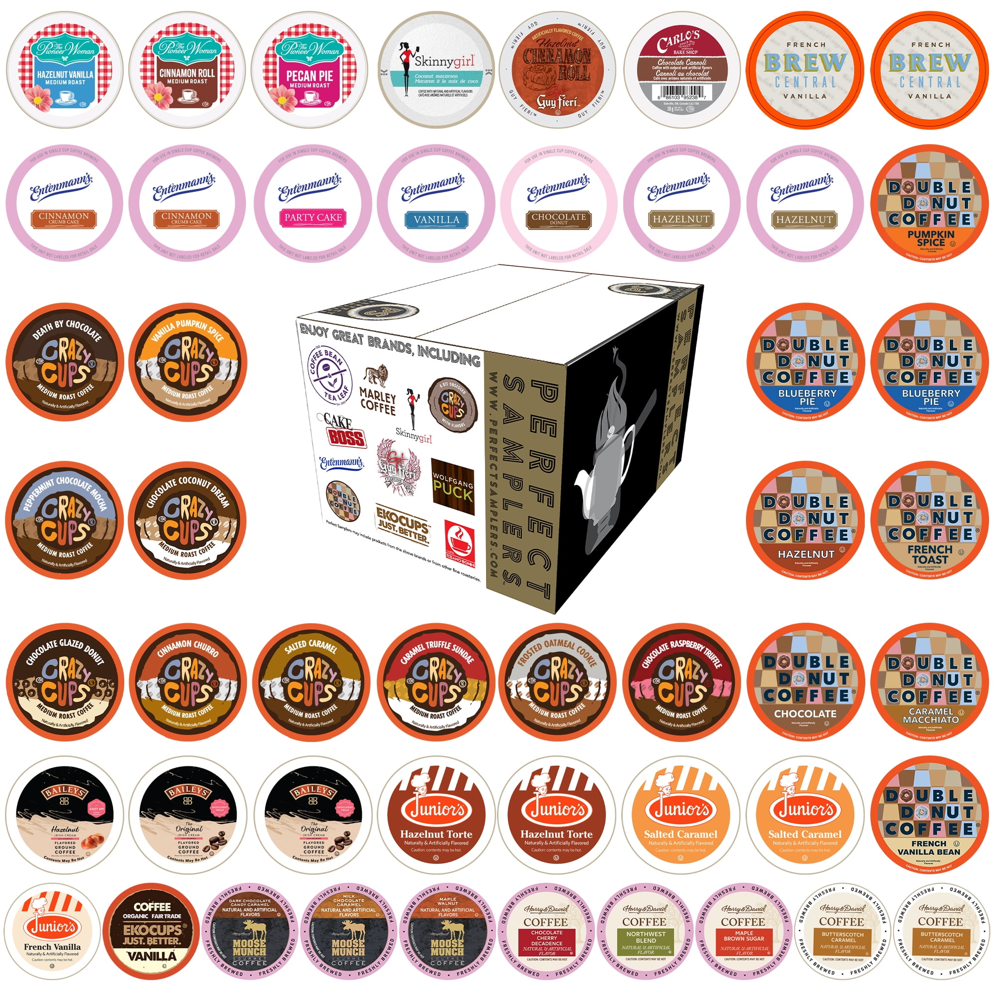 Relaterede rester katastrofe Perfect Samplers Flavored Coffee Pods Variety Pack, 50 Count for Keurig K  Cup Brewers - Walmart.com