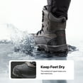 thumbnail image 3 of NORTIV 8 Men's Warm Insulated Waterproof Construction Rubber Sole Winter Snow Skii Boots, 3 of 9