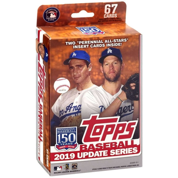 MLB 2019 Update Baseball Series Trading Card Hanger Box (67 Cards )