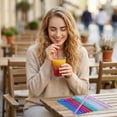 thumbnail image 5 of 12 PCS Reusable Plastic Straws for Tumblers, Hard Plastic Drinking Straws with Stopper Rings, BPA-Free Colorful Smoothie Straws for Party Supplies, 9 Inch C, 5 of 6