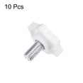 thumbnail image 3 of Uxcell 10 Pieces Star Knobs M8 x 12mm Thread 32mm 6-Point Head Stud Knob Hand Clamping Screw White, 3 of 6