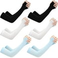 thumbnail image 1 of 6 pares de mangas de brazo de refrigeración con protección solar Uv - Upf 50 cubierta de brazo para hombres y mujeres mangas cálidas correr ciclismo, 1 of 5