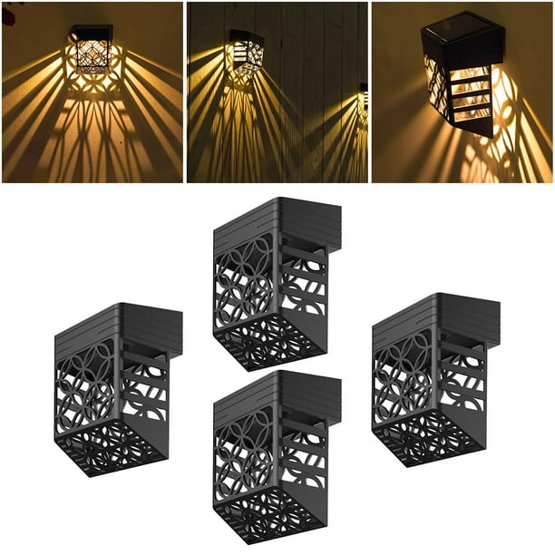 Luces Solares de Pared para Exteriores Soledad IP55 a Prueba de Agua Paquete de 4