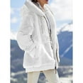 thumbnail image 6 of Cozy Loose Plush Zip-Up Hoodie For Women - Ultra Soft Lined Winter Hooded Sweatshirt with Pocket, Warm Oversized Pullover for Fall and Winter Season, 6 of 13