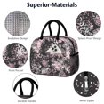 thumbnail image 4 of Womens Black and Pink Of Leopard Print Lunch Box for Work,Insulated Lunch Bag for Women,Loncheras Para Mujer,Leakproof Adult Lunch Bag for Work,Beach,Travel,Picnic,Camping, 4 of 7