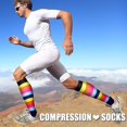 thumbnail image 3 of 3 Pairs Copper Compression Socks for Women & Men Circulation 15-20 mmhg - Better Blood Flow, Swelling, Best Support for Medical, Running, Nursing, 3 of 6