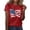 Red, variant on Danhjin Womens Tops Button Up Tshirts Short Sleeve Summer V neck Casual Blouses Short Sleeve Casual Shirts