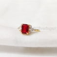 thumbnail image 5 of Red Garnet Gemstone Ring, 925 Sterling Silver, CZ Womens Ring, Natural Garnet Ring, January Birthstone, Christmas, Thanksgiving, Tiny Dainty Ring, Statement Jewelry, Wedding, Stackable Ring, 5 of 9