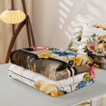 thumbnail image 5 of Manfei Vintage Puppy Zipper Twin Comforter Sets with Fitted Sheet and 2 Pillowcases, Butterfly Floral Zipper Bedding Set, Cream Green, Gray Reversible, 4-Piece, 5 of 7