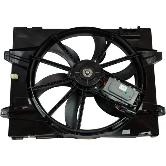 TYC 621380CU Dual Radiator and Condenser Fan Assembly Compatible with 2006-2011 Ford Crown Victoria