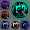 thumbnail image 3 of Smotly Reloj de pared con disco de vinilo, Alicia en el país de las maravillas LED Lámpara de noche de 7 colores Reloj de pared retro, Alicia en el país de las maravillas para niños Regalos Hecho a mano Decoración de la pared del hogar, con luz Kuyhfg Bienvenido a Kuyhfg, 3 of 5
