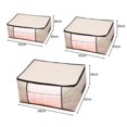 thumbnail image 4 of Storage Bag For Clothes Blanket Portable Non-woven Folding Clothes Pillow Quilt Blanket Storage Box Organizer 1pc Banmo, 4 of 5
