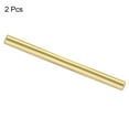 thumbnail image 3 of Uxcell 2pcs Brass Rods (12mm)1/2 Inch x (100mm)4 Inch Brass Solid Round Bar for Knife Handles Pin DIY Craft, 3 of 6
