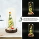 thumbnail image 2 of Árbol de Navidad de mesa con cúpula de cristal, miniárbol de Navidad con luz LED, decoración navideña sin batería, 2 of 7