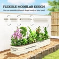 thumbnail image 4 of Outsunny Jardinière Surélevée Galvanisée, 7,9 x 2 x 1 Pi, Crème, 4 of 10