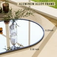 thumbnail image 7 of Anyrose 21.2x64 Full Length Mirror Arched Stand Aluminum Alloy Framed Floor Mirror,Black, 7 of 7