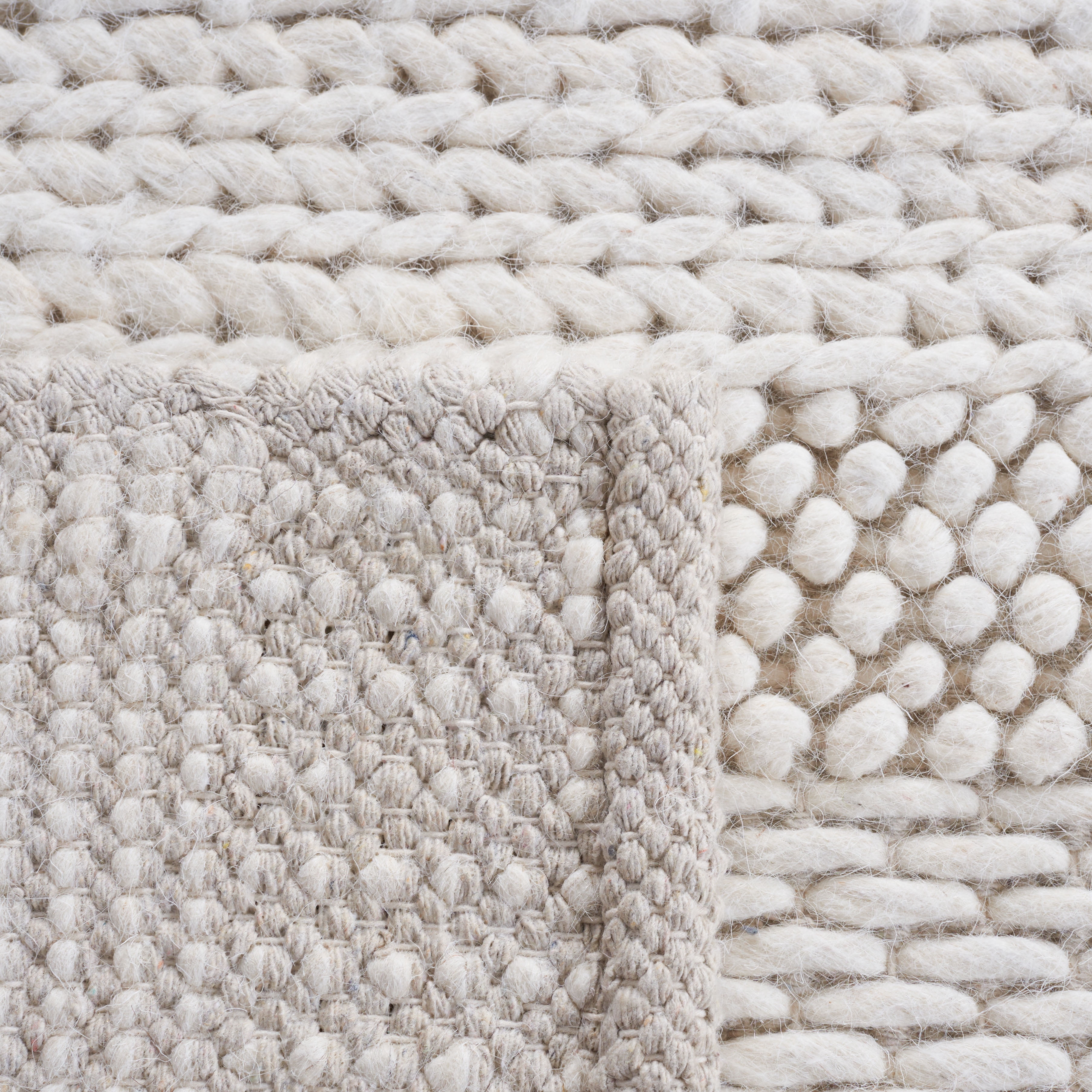 SAFAVIEH Natura Hester Striped Wool Area Rug, Ivory, 8' x 10'