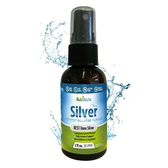 NutriNoche Nano Crystalline Colloidal Silver Spray, 2 oz